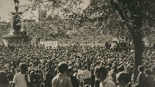 Anti-Vietnam War rally, Bushnell Park, Hartford