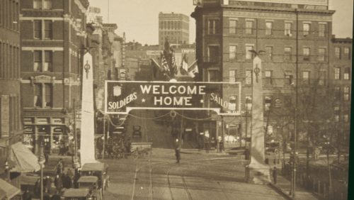 World War I: Soldiers and Sailors "Welcome Home" Banner