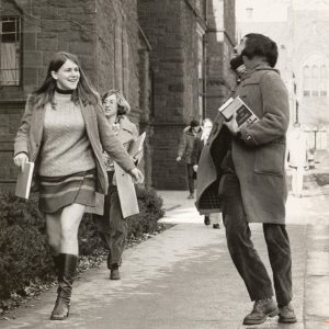 Women students on campus, 1969.