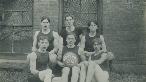 Early basketball team.