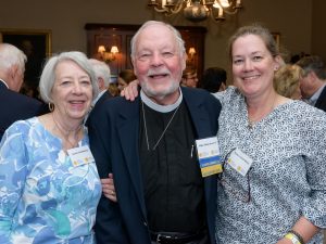 Michael Schulenberg ’63 with his wife, Karen Schulenberg, and daughter, Melissa Schulenberg, attend a Class of ’63 60th Reunion gathering at Reunion 2023.
