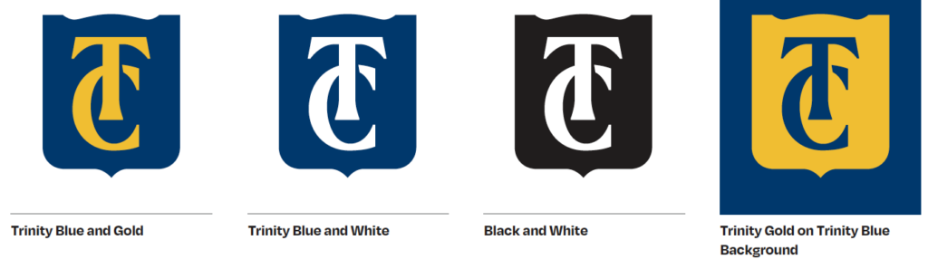 TC monogram with shield samples