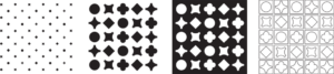 Four pattern blocks