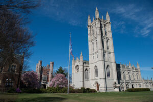 The trinity college chapel on a sunny day