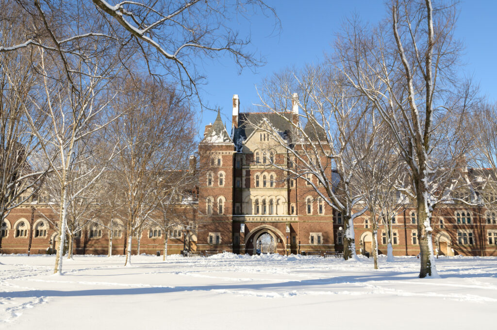 Northam Towers in the winter