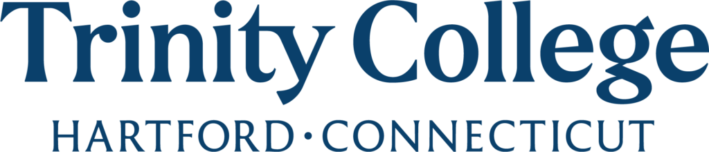 Trinity College wordmark with Hartford, Connecticut