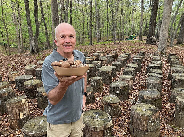 Jeff Dufresne on his mushroom farm