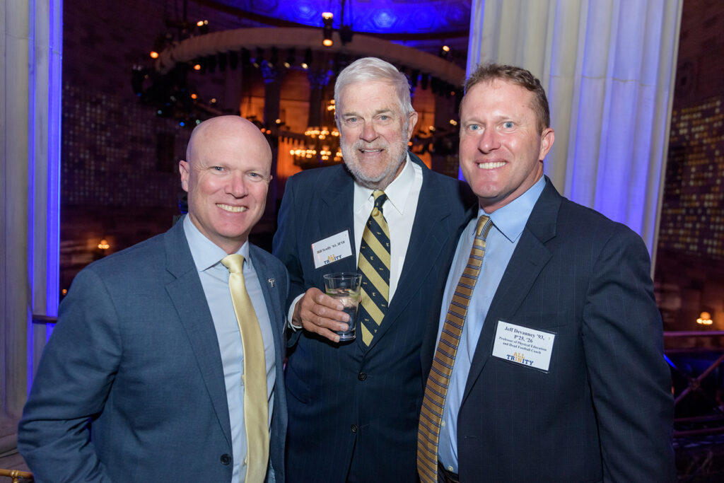 Drew Galbraith, Bill Scully and Jeff Devanney at the All In kick off event