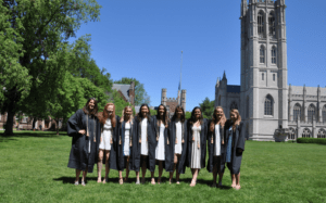 women's lacrosse graduation ceremony