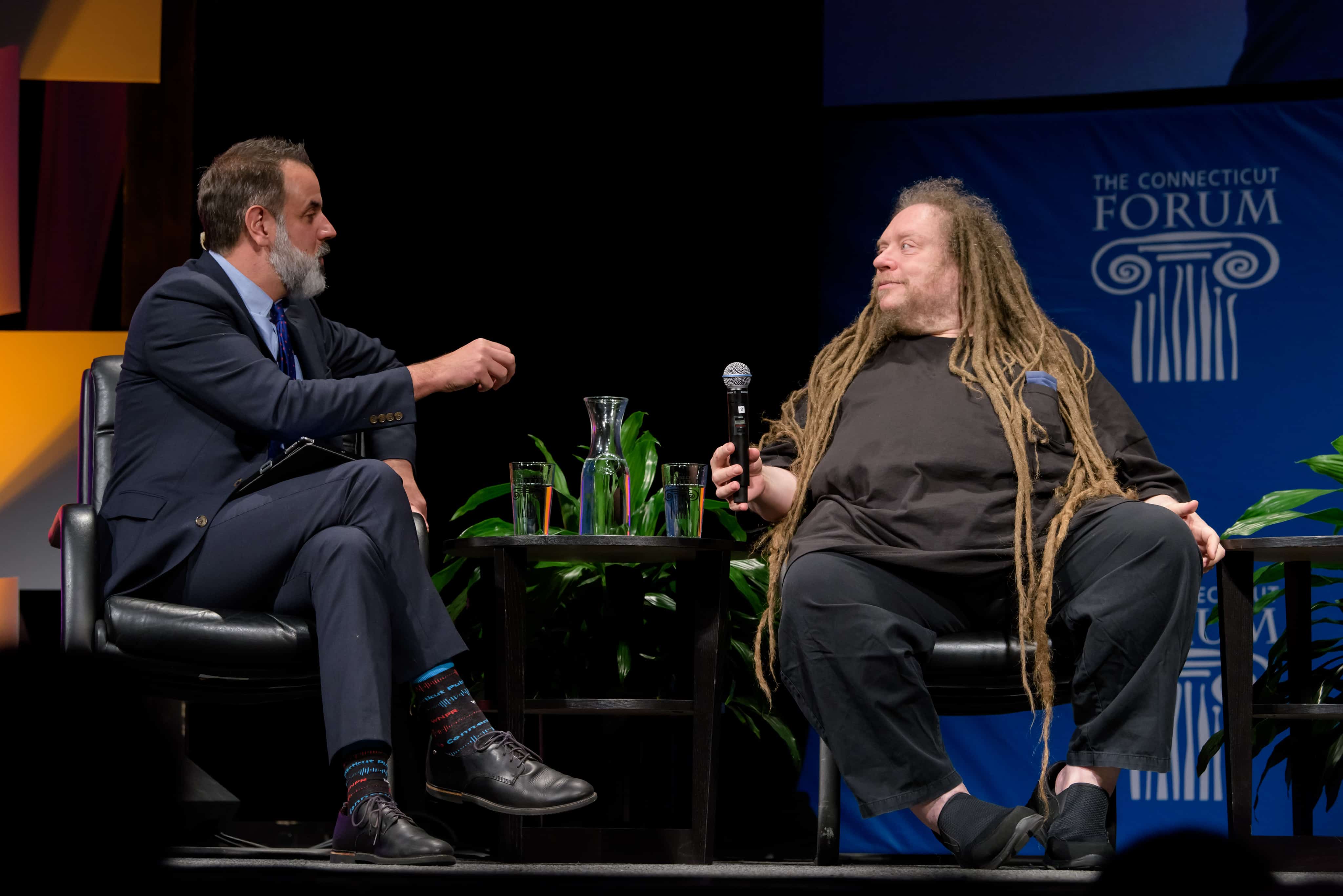 John Dankosky and Jaron Lanier at Connecticut Forum