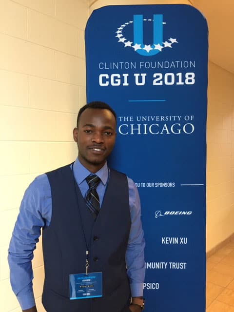 Elias Kagabo '20 at CGI-U