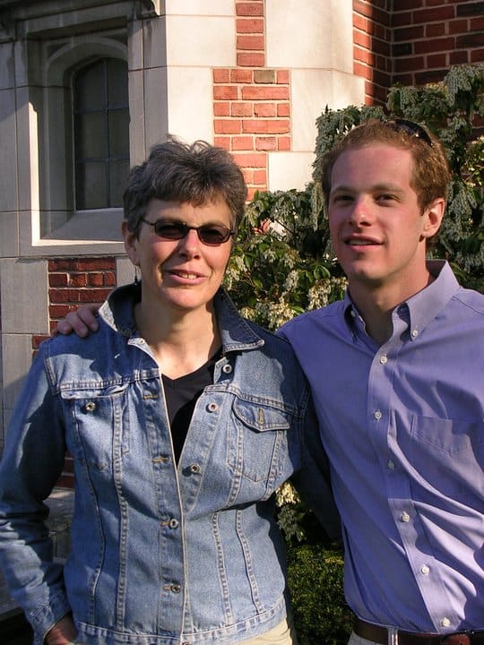 Gabriel Hornung and mother