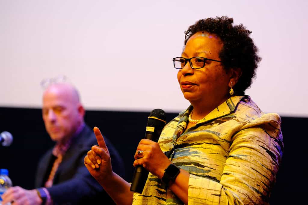 President Berger-Sweeney at 'Unlikely' film screening panel discussion