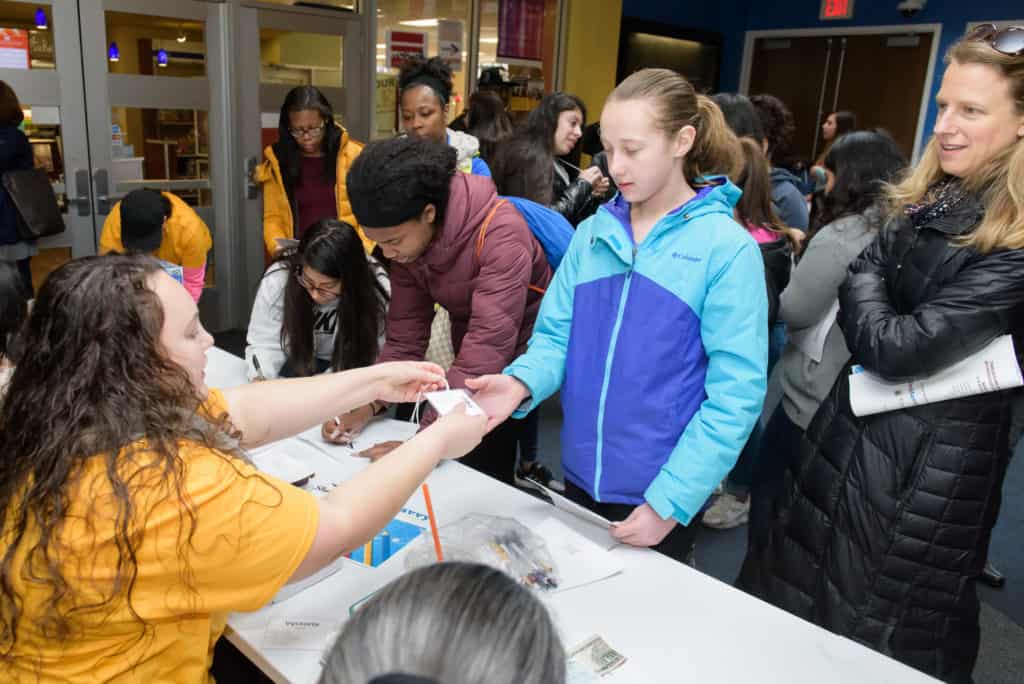 2018 Tech Savvy registration table