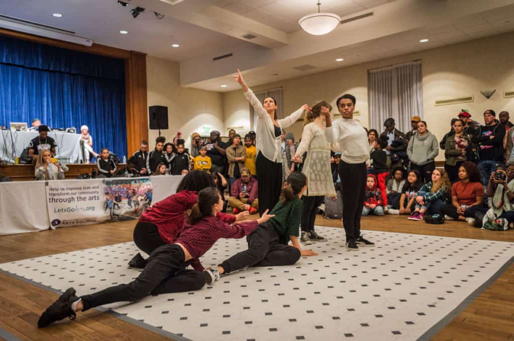 Student dancers perform