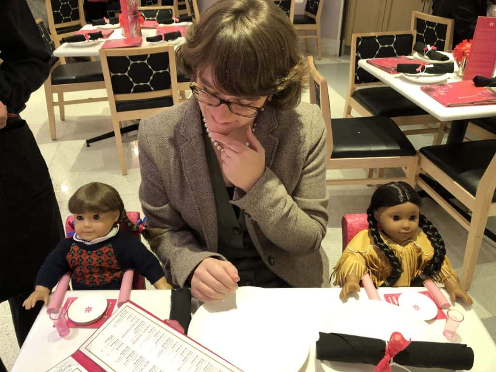 Allison Horrocks ’09 at the American Girl New York City Café