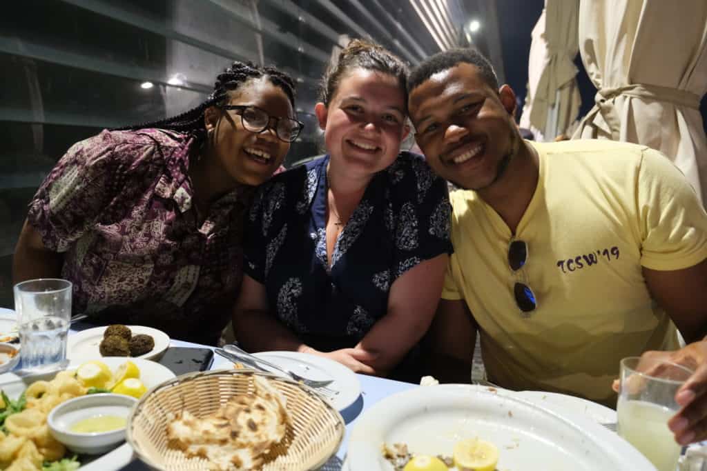 Dinner at the Old Man and the Sea in the Jaffa port.