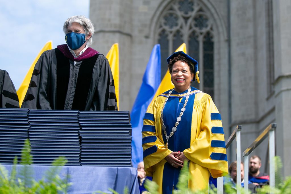 Trinity College President Joanne Berger-Sweeney Commencement 2021