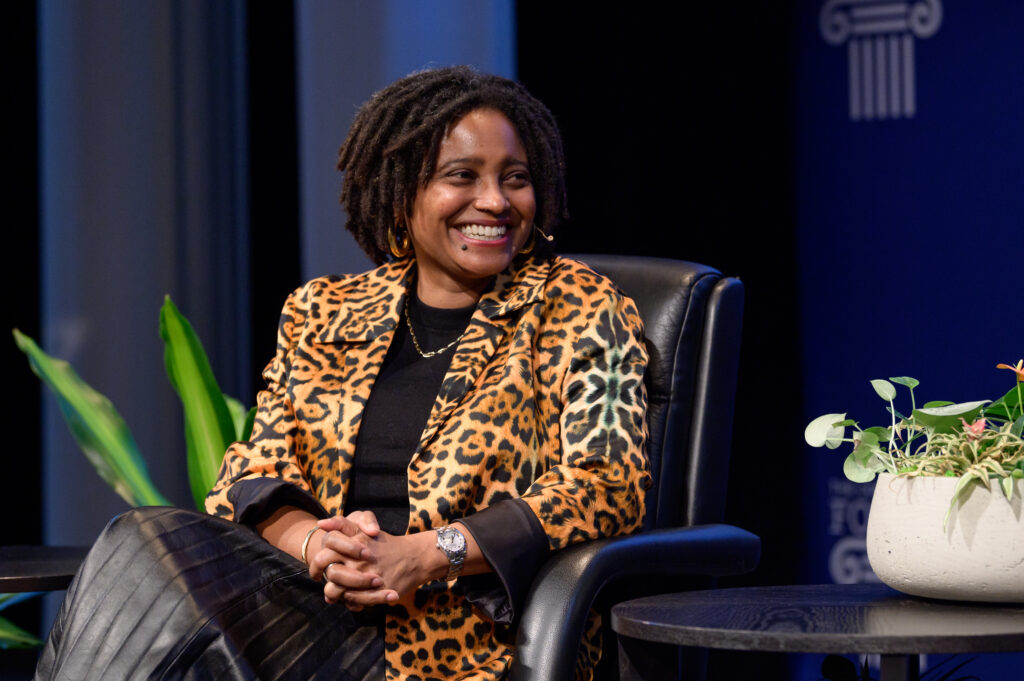 Poet Tracy K. Smith at the Connecticut Forum’s ‘Creative Minds’ program. 