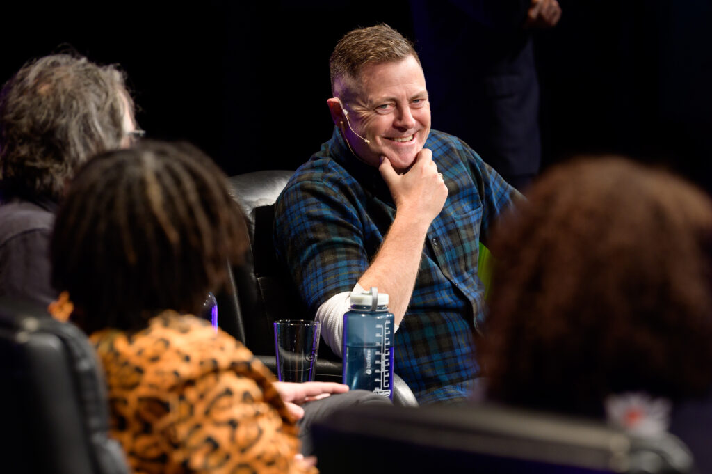 Actor Nick Offerman at the Connecticut Forum’s ‘Creative Minds’ program.