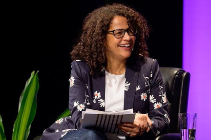 Journalist Alison Stewart moderated the Connecticut Forum’s ‘Creative Minds’ program.