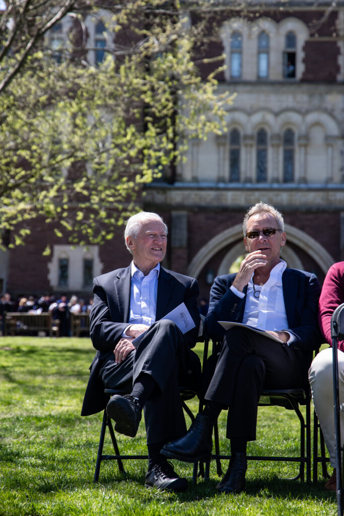 DePhillips and Mario at Honors Day on the Main Quad.