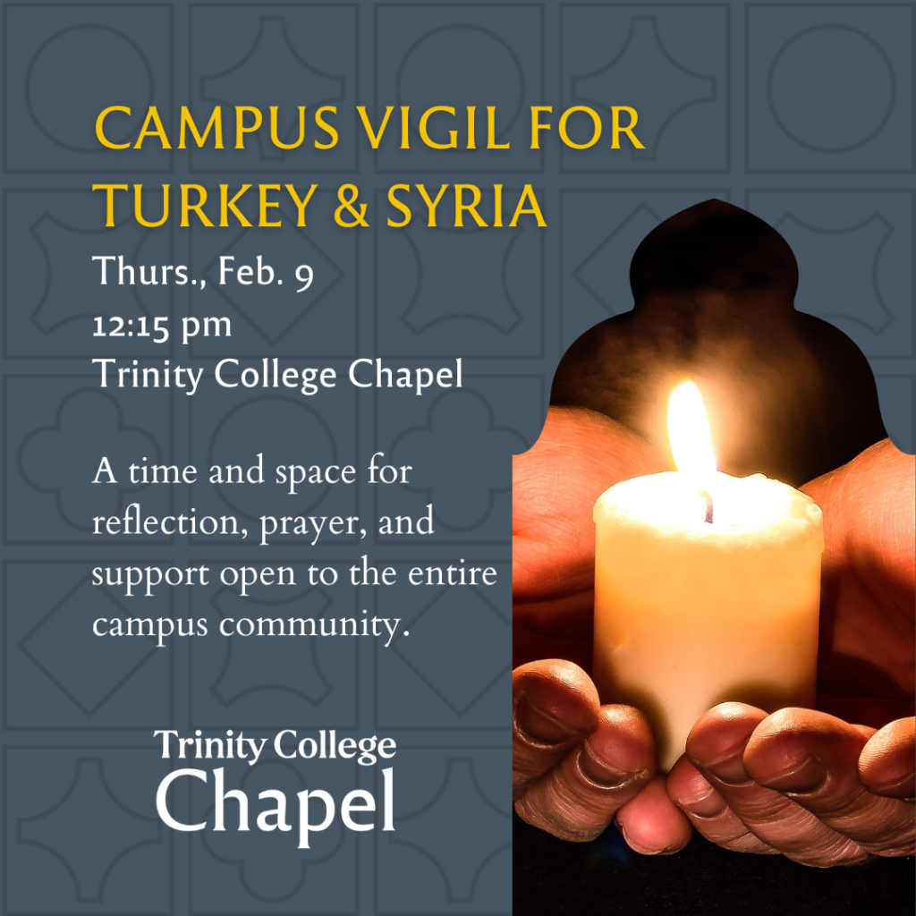 Campus Vigil for Turkey and Syria 