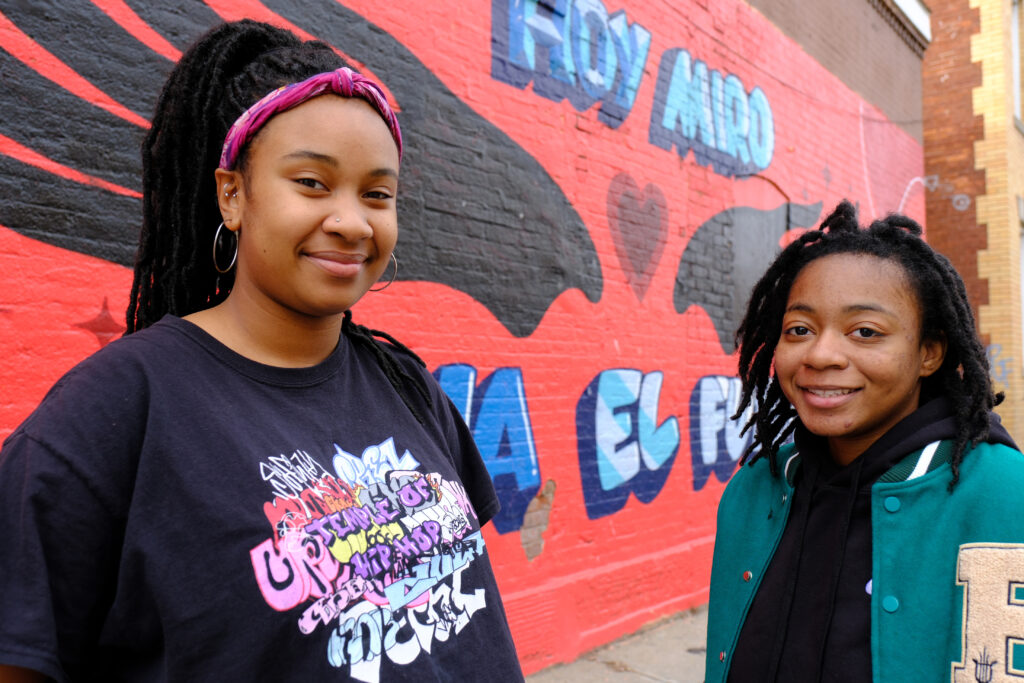 Tanzanikia Taylor ’23 and Adyanna Odom ’23, Trinity International Hip Hop Festival