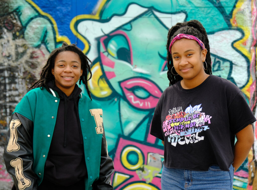 Tanzanikia Taylor ’23 and Adyanna Odom ’23