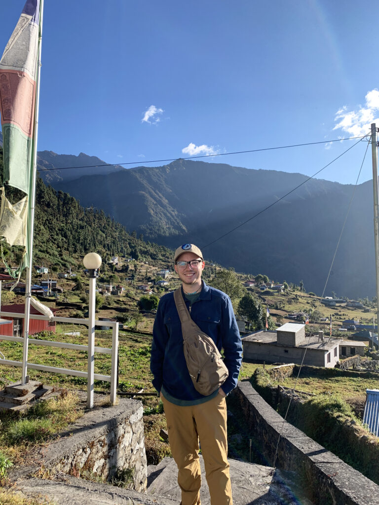 Joshua Jacoves ’23 study away in Nepal.