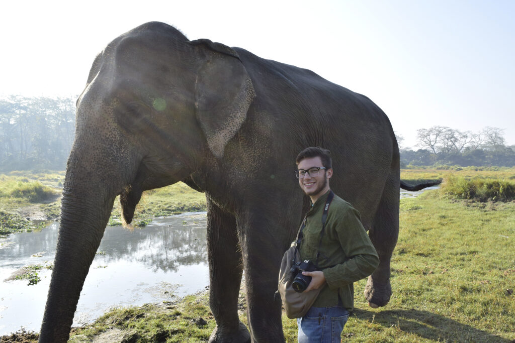 Joshua Jacoves ’23 study away in Nepal.