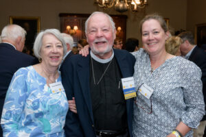 Michael Schulenberg ’63 with his wife, Karen Schulenberg, and daughter, Melissa Schulenberg, attend a Class of ’63 60th Reunion gathering at Reunion 2023.
