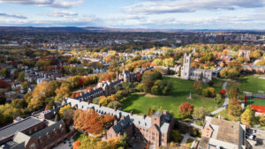 Aerial view of campus