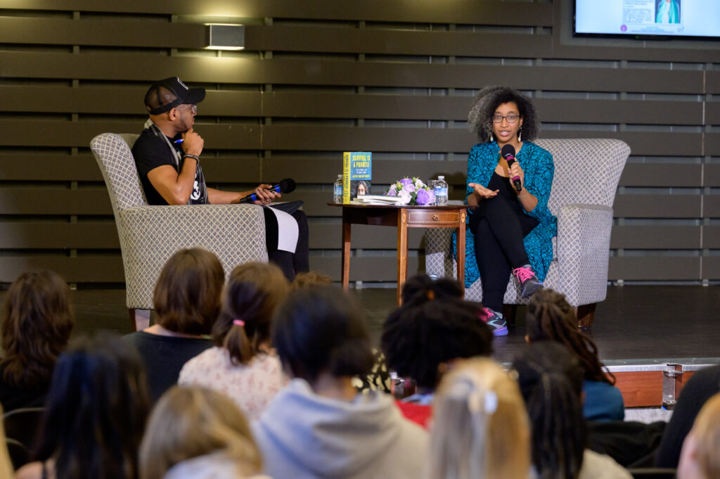 Alexis Pauline Gumbs speaks at Trinity College.