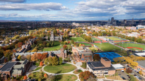 Aerial view of the Hartford campus